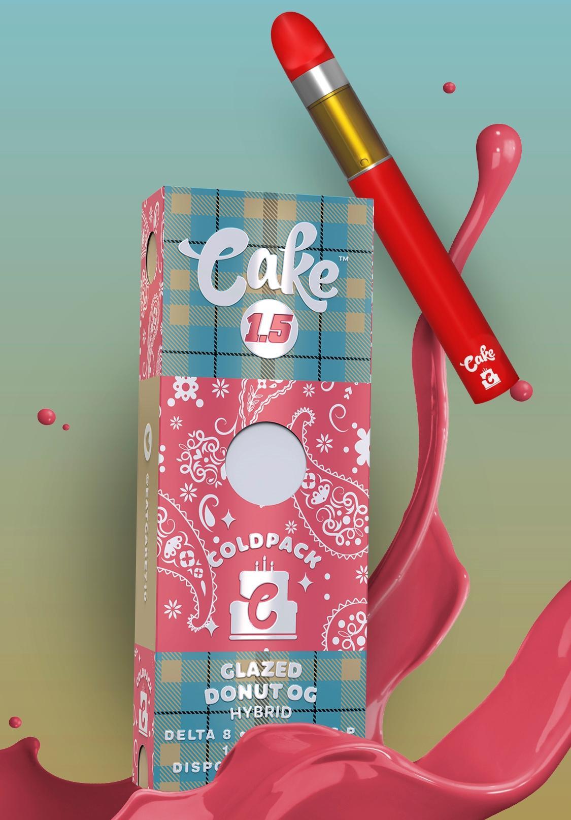 Cake Coldpack Series 1.5g THCP + Delta 8 + HXC Disposable Vape