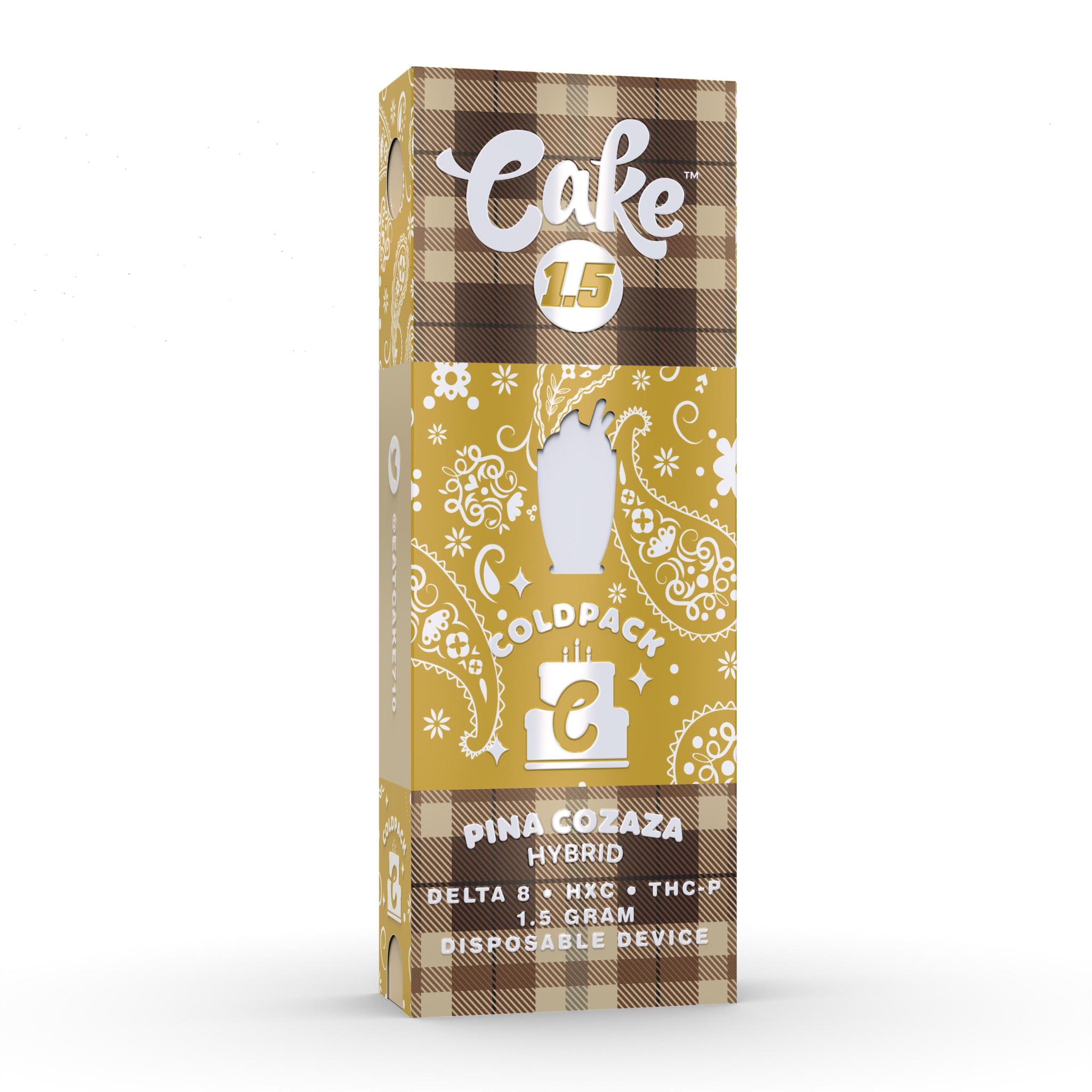 Cake – Coldpack Series 1.5g THC-P + Delta 8 + HXC Disposable Vape ...